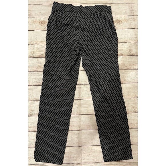 89th & MADISON Black/Gray print Pants Slacks With Stretch size 10 - Picture 3 of 6